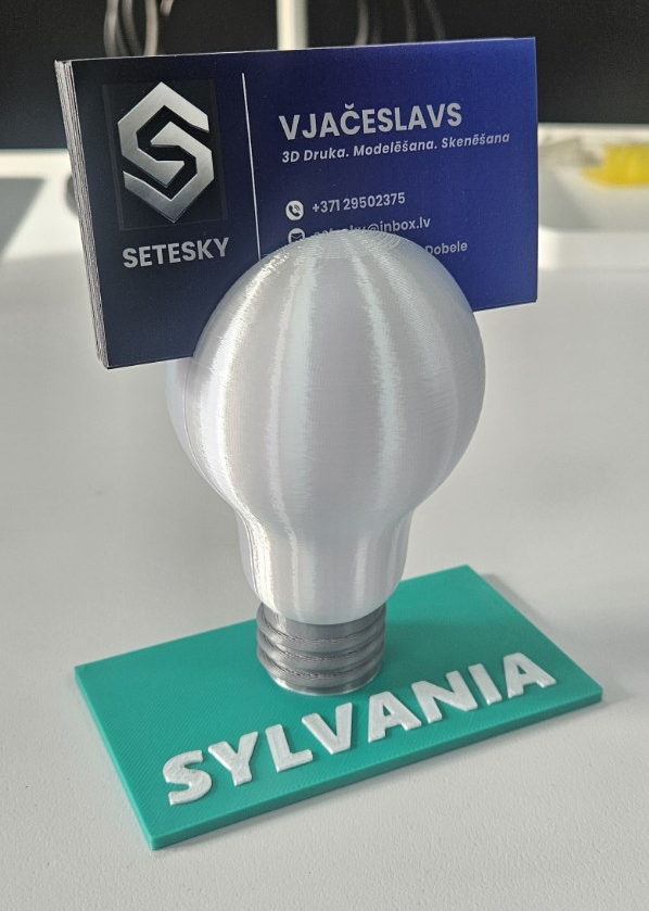 Vizītkaršu turētājs ar 3D druku