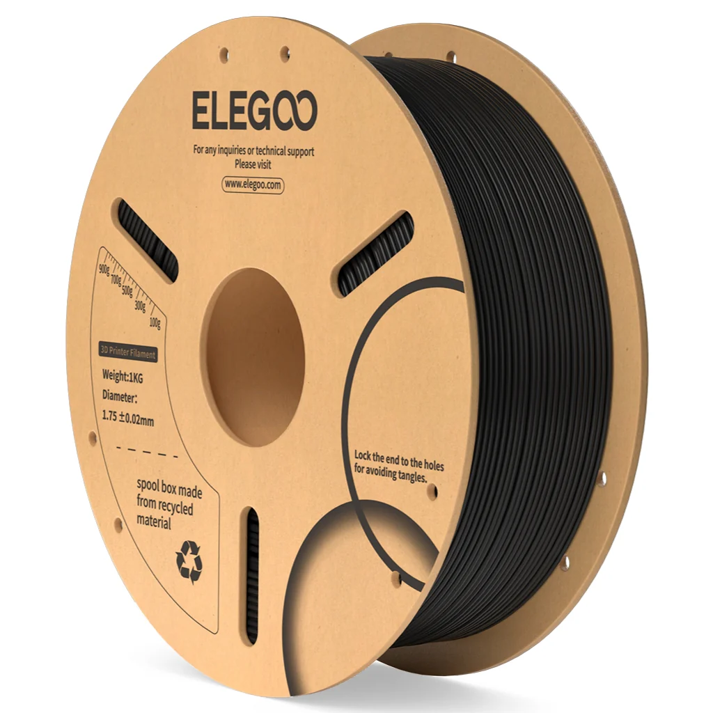 ELEGOO PLA filaments 1,75mm Melns 1kg